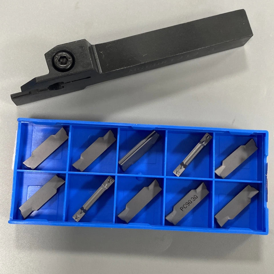 Lathe Cut-off Grooving Parting Tool Holder+ Mgmn300 Insert Blades +