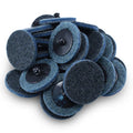 25 Pack - 2" Roloc Surface Conditioning Discs Fine - Blue Quick Change Prep Pads