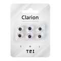 Tri Clarion Silicone Earphone Eartips Brown/purple/r<wbr/>ed Pairs
