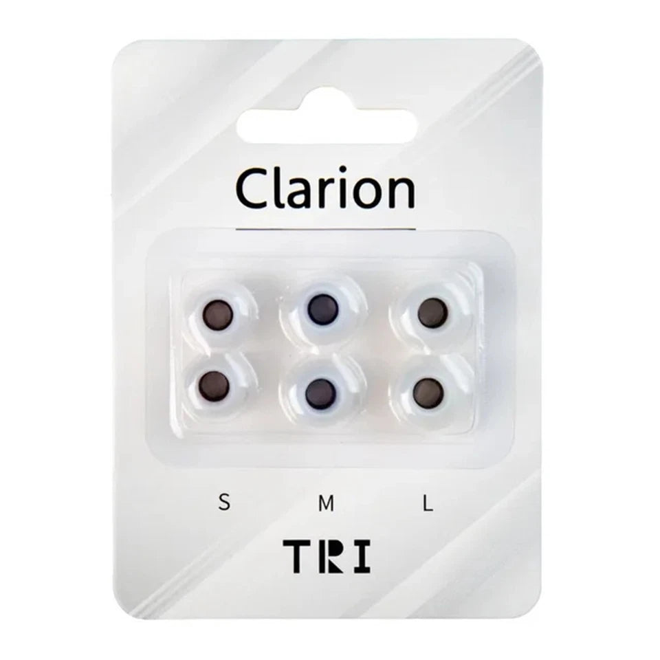 Tri Clarion Silicone Earphone Eartips Brown/purple/r<wbr/>ed Pairs