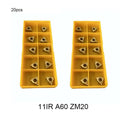 Carbide Insert, 11 Ir A 60 Lda, Internal Threading Tool Insert, Tin