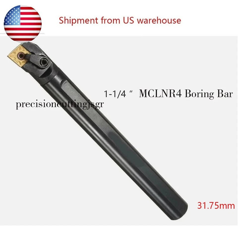 1-1/4" Shank X12" Long Indexable Boring Bar Mclnr4 For Cnmg43 Carbide