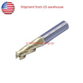 3/8" 3 Flute Carbide End Mill 37° Helix For Aluminum - Square End -