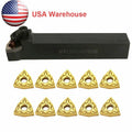 20mm 95 Degree Lathe Turning Tool Holder+10 Wnmg080408-ma Inserts