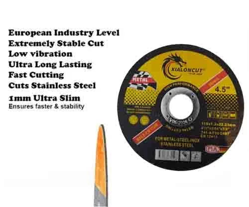 Industry 115x1.2x22.23m<wbr/>m Slim Stainless Steel INOX Metal Cutting Disc Wheel
