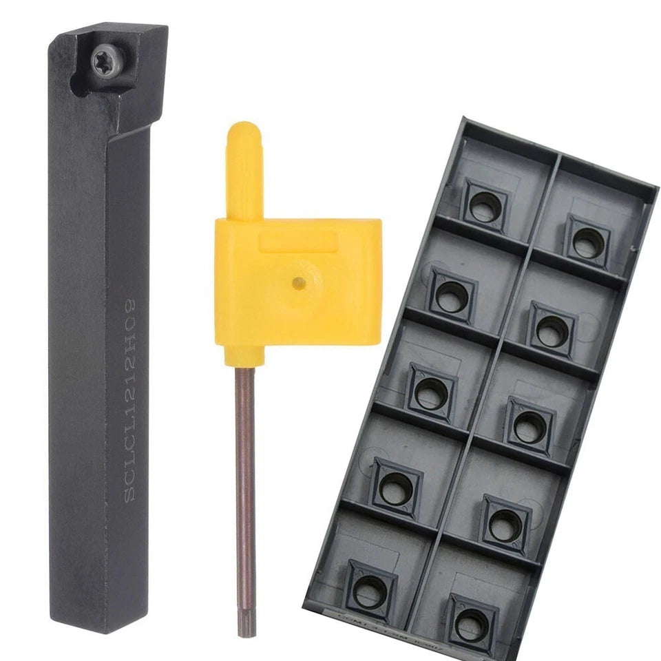 Sclcl1212h09 12mm Cnc External Turning Holder + Ccmt09t304-sm Inserts