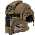Tan Full Face Airsoft Helmet Interstellar Space Battle Trooper