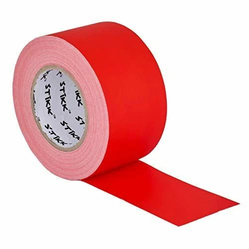 3" X 60 Yard 72mm X 55 M 11 Mil Stikk Red Gaffers Tape No Residue