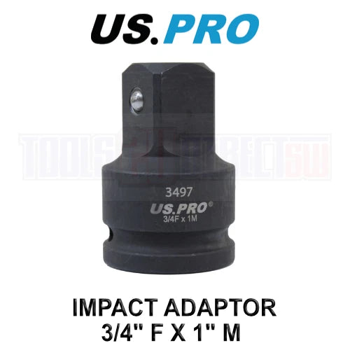 Us Pro Tools Impact Socket Adaptor Step Up Adapter 3/4 Inch F To 1