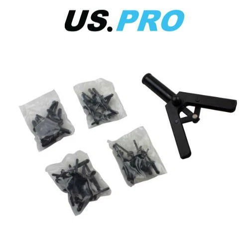 Us Pro Tools Plastic Riveter Tool Set, For Riveting Plastic Rivets