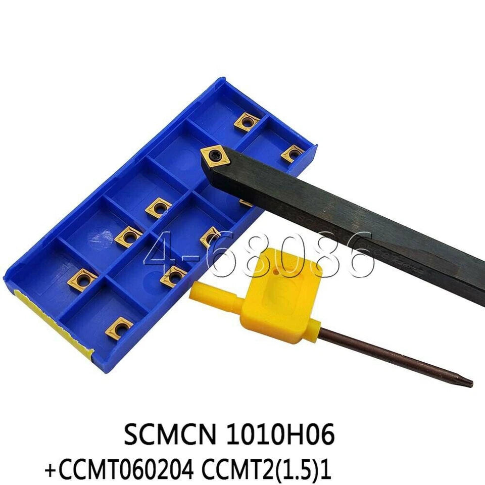 Ccmt060204 Ccmt21.51 Carbide Insert + Scmcn 1010h06 Lathe Turning
