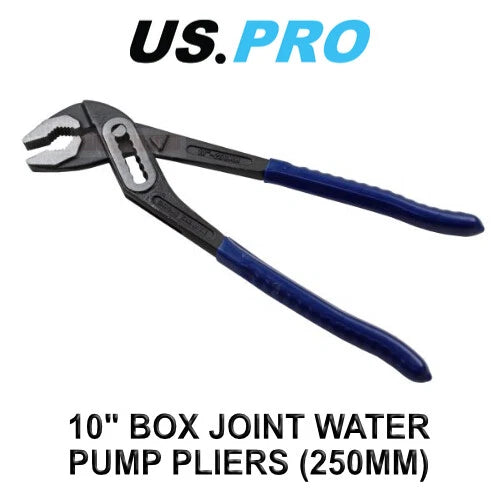 Us Pro Tools 10" Slip, Box Joint Water Pump Pliers Adjustable Swan