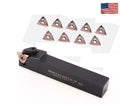 External Lathe Thread Turning Tool Holder + 16ver Upright Ag60