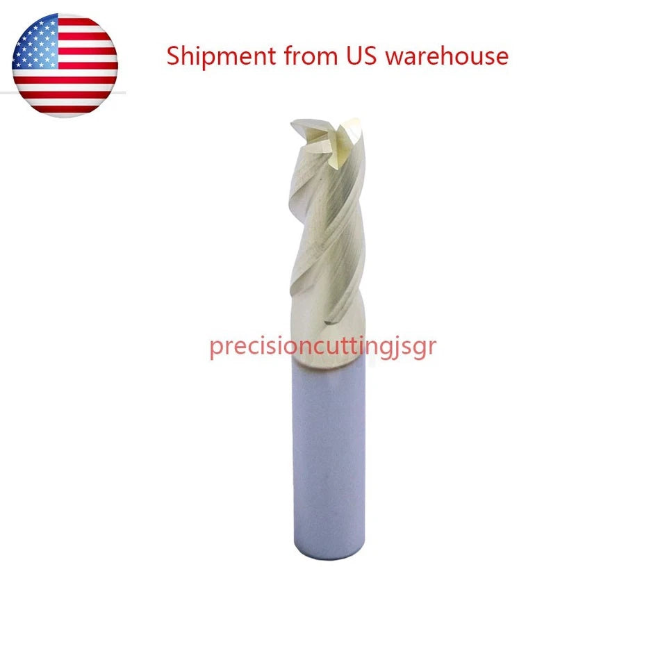 5/16" 3 Flute 37° Helix Carbide End Mill For Aluminum - Square End -