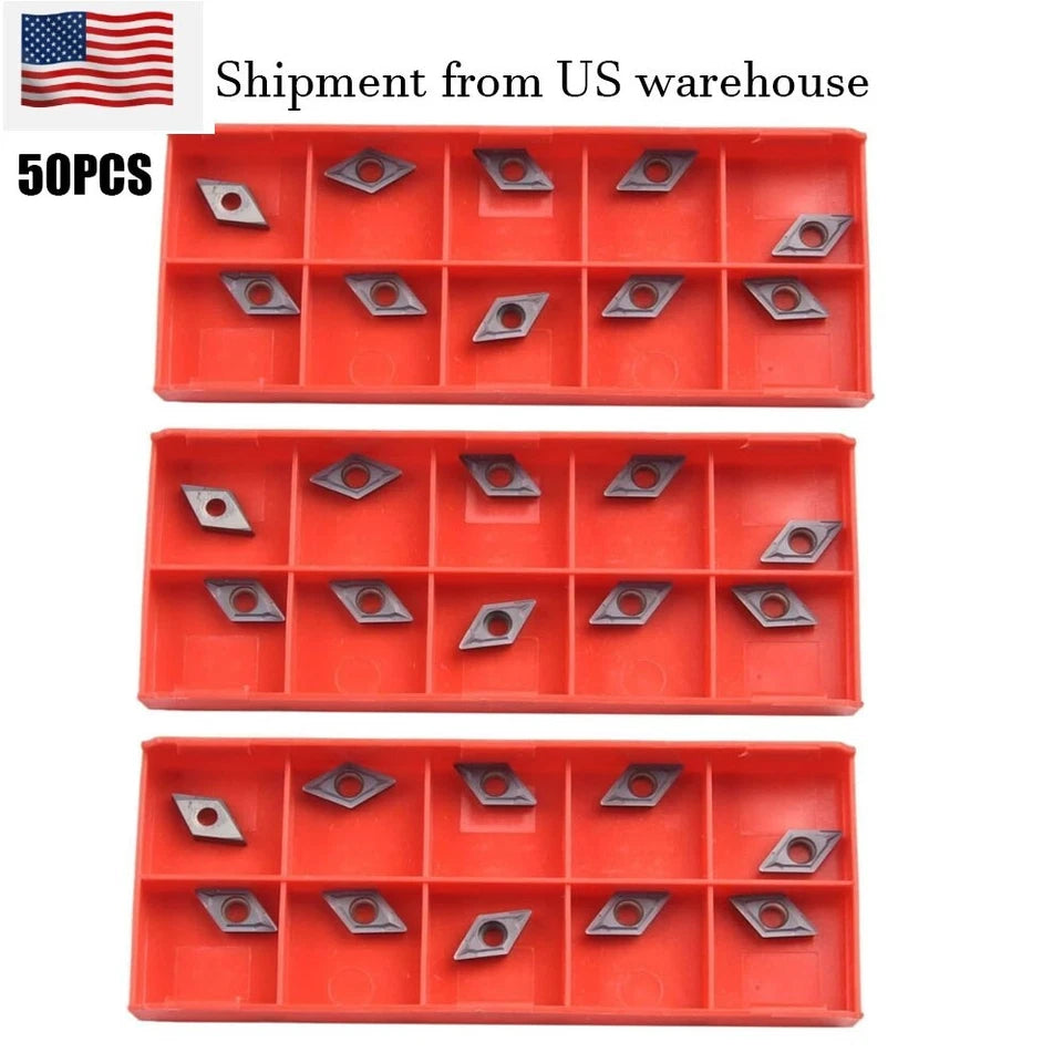 Dcmt070204 205 Dcmt21.51 Carbide Inserts For Lathe Turning Tool Boring