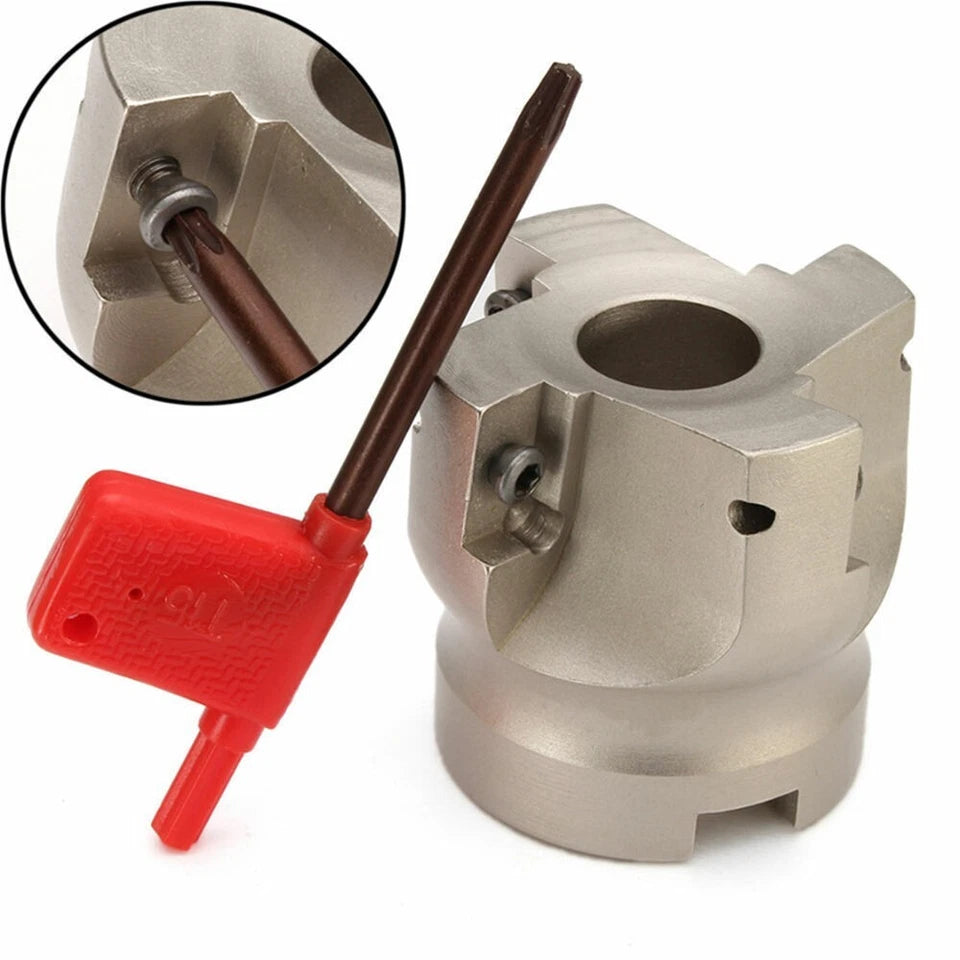 <Wbr/>4f Indexable Face Milling Cutter 4 Flute End Mill For Apkt1604