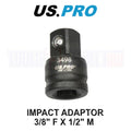 Us Pro Tools Impact Socket Adaptor Step Up Adapter 3/8" Inch F To