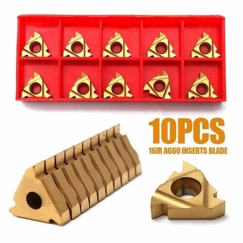 16ir Ag60 Inserts Blade Lathe Cnc Carbide Thread Cutting Turning Tool