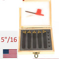 5/16" Indexable Carbide C6 Insert Tool Bit & Holder Mini Lathe Set