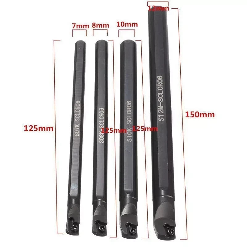 Lathe Turning S07k S08k S10k S12m-sclcr06 Boring Bars Carbide Inserts
