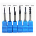 Hrc45 1-4mm *50mm 4flute Tungsten Carbide End Mill Milling Cutter