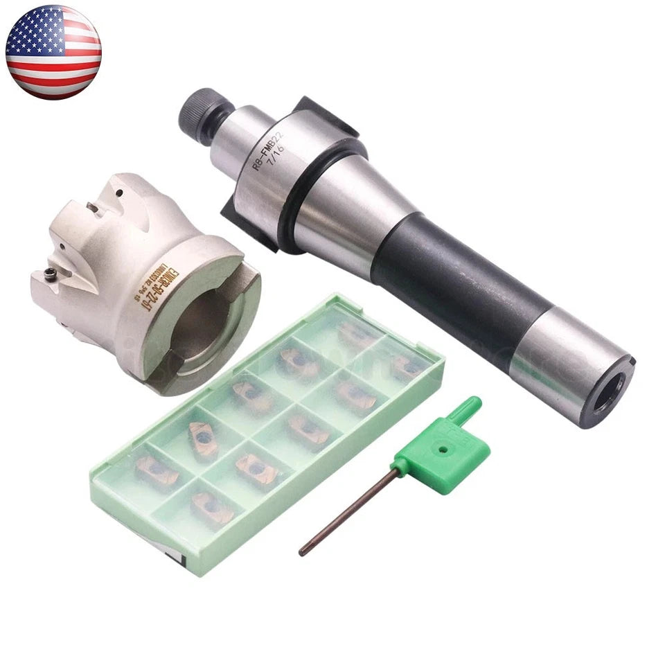 R8 Fmb22 Arbor Exn03r-63-22-8<wbr/>t Face Shell Mill Cutter + 10*