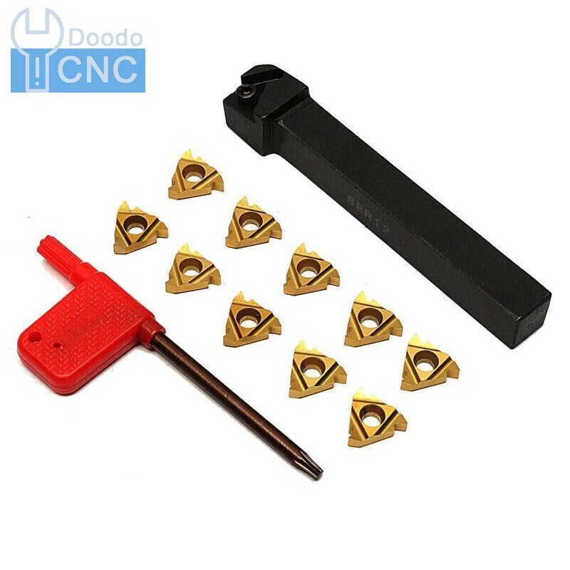 Ser 1212h16 12mm Cnc Lathe External Threading Turning Tool + 16er Ag60