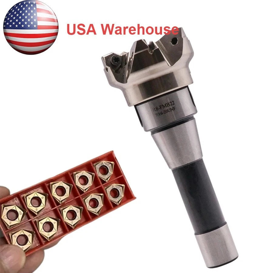 2.48"/63mm 90 Degree Mfwn90 63-22-5t Face Mill Shell Cutter Set +10*