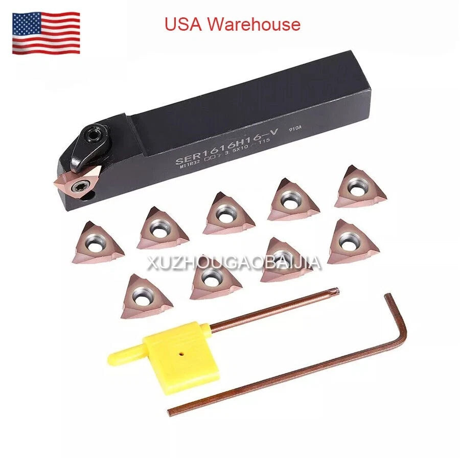 16mm Lathe Threading Tool Vertical Carbide Threading Inserts For