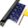 Cnc Lathe Turning Tool Holder + Ccmt09t304 Nn Carbide Inserts