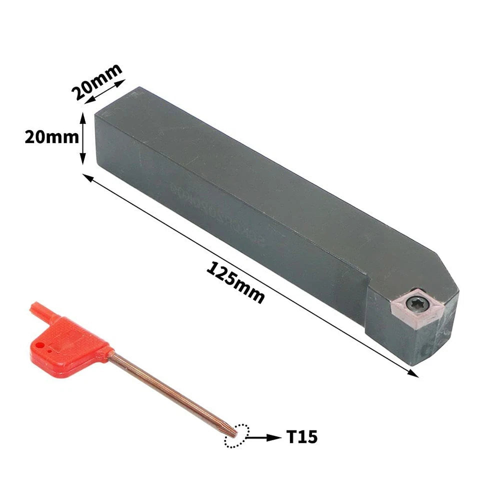75° Sckcl 2020k09 20mm×125mm Cnc External Turning Tool Holder +