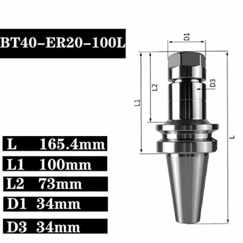 Collet Chuck Tool Holder High‑accuracy For Cnc Lathe Milling Part