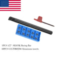 1/2" Shank 90° Sclcr2lathe Indexable Boring Bar + Ccgt06 Aluminum
