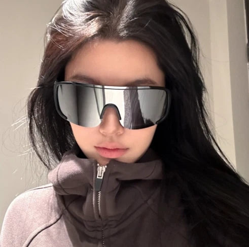 Black Sports Sunglasses For Cycling Skiing Fishing Driving Uv400