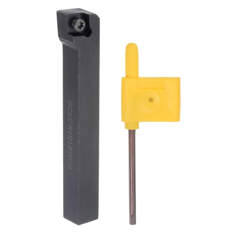 1/2" Lathe Indexable Carbide Turning Tool Holder Sclcr1212h09 Cnc 95°