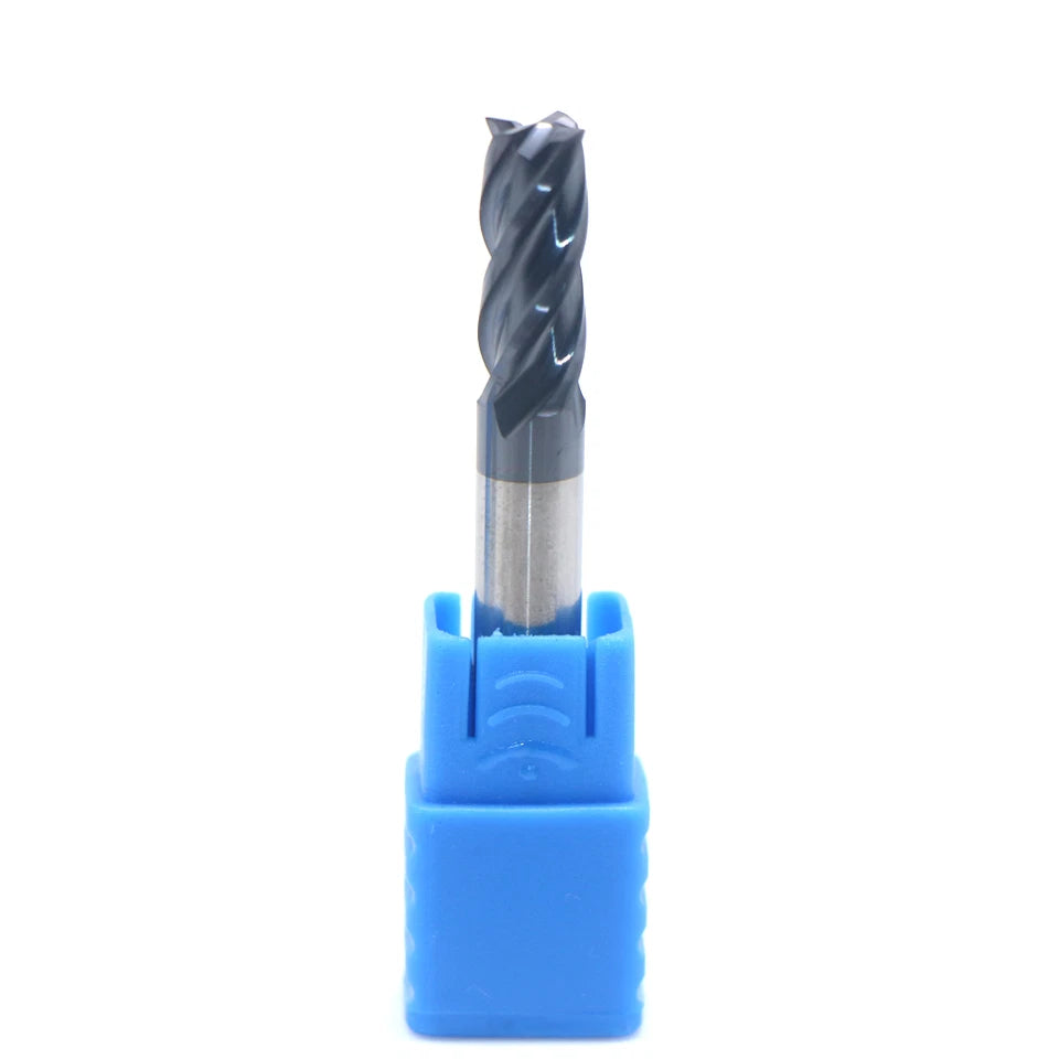 6mm Tungsten Carbide End Mill 4 Flute Hrc50 50mm Length Flat Bottom