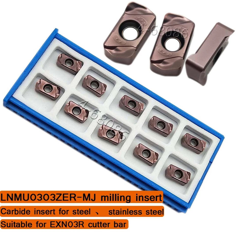 25 Lathe Inserts Carbide Inserts For Exn 03r Milling Cutter Ah725