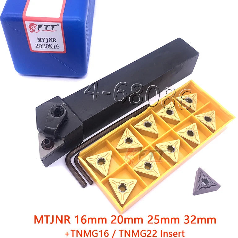 Mtjnr2020k16 20x125mm Lathe Turning Tool Holder+CNC Tnmg160404