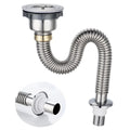 Quick Drainage Stainless Steel Kitchen Sink Drain Pipe With Sealing