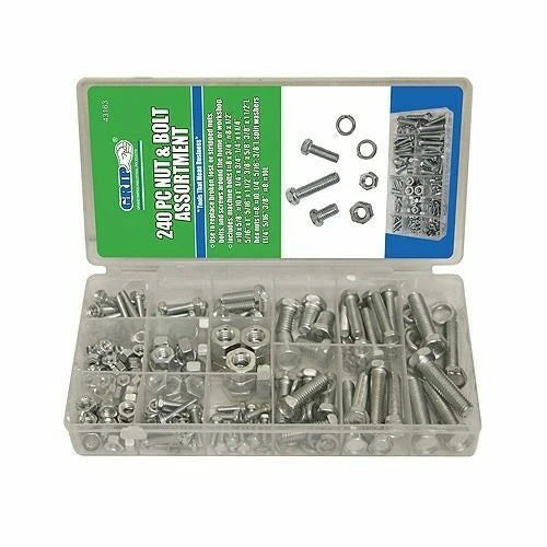Grip Tools Standard Sae Nut & Bolt Lock Washer Assortment #43163