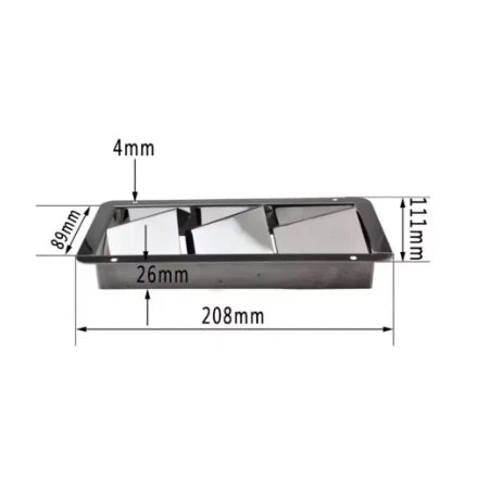 Stainless Steel 304 Square Cover For Exhaust Vents And Ducting