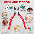 Arrow 7" Precision Wire Cutters Ultra-sharp Flush Cut Pliers For