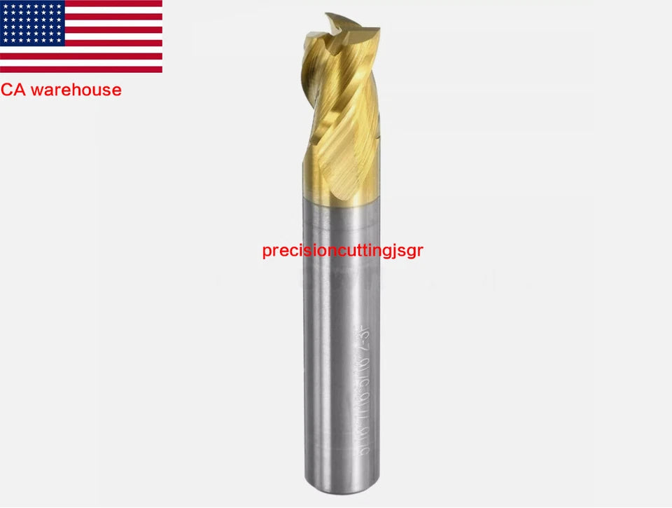 For Aluminum 5/16" X 7/16"x 2" 3 Flute 37° Helix Carbide End Mill -