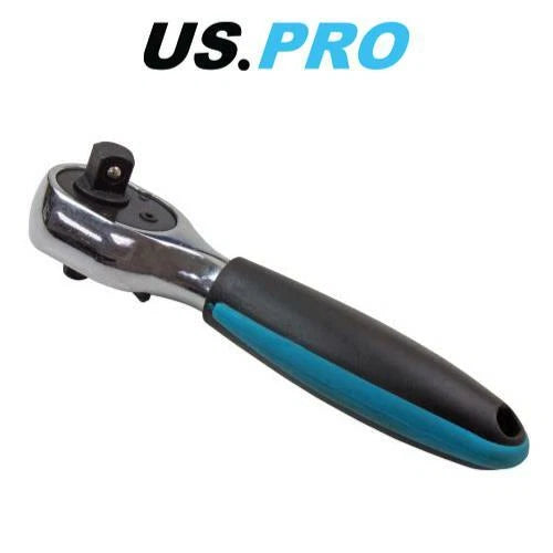 Us Pro Tools 1/4" And 3/8" Drive Stubby Double Headed Ratchet 72